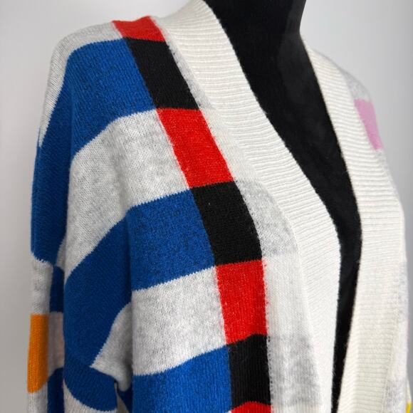 Lego x Target Multicolor Striped Open Front Duster Limited Sweater Cardigan EUC - Picture 7 of 14